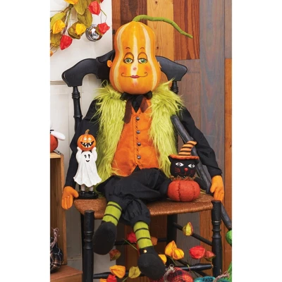 Gallerie II 7" Kid Ghost With Trick-or-Treat Sign Halloween Figure Decoration 4 Gallerie II 7" Kid Ghost With Trick-or-Treat Sign Halloween Figure Decoration - Image 4